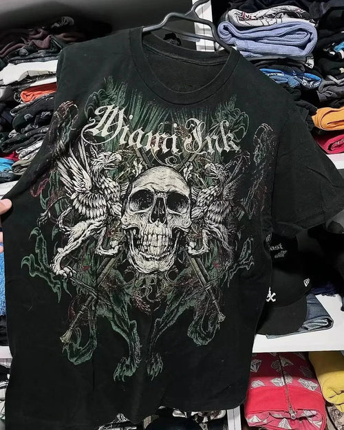 Skull Throne Oversized Graphic Tee