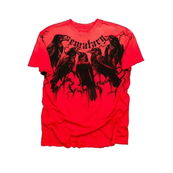 Grave Wolf Oversized Graphic Tee